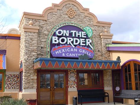 On the border mexican grill and cantina - On The Border Mexican Grill & Cantina is a chain of Tex-Mex food casual dining restaurants located in the United States, Puerto Rico and South Korea. The chain and brand name is owned by OTB Acquisition LLC. Founded by three friends, On The Border opened its first doors in October 1982 in Dallas, TX. On The Border quickly became the hot spot ...